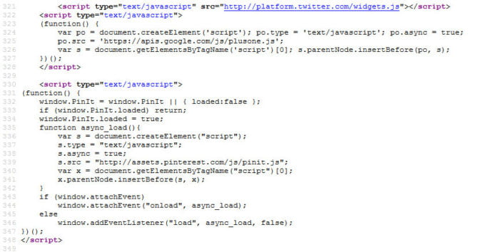 nicht sichere social media scripte